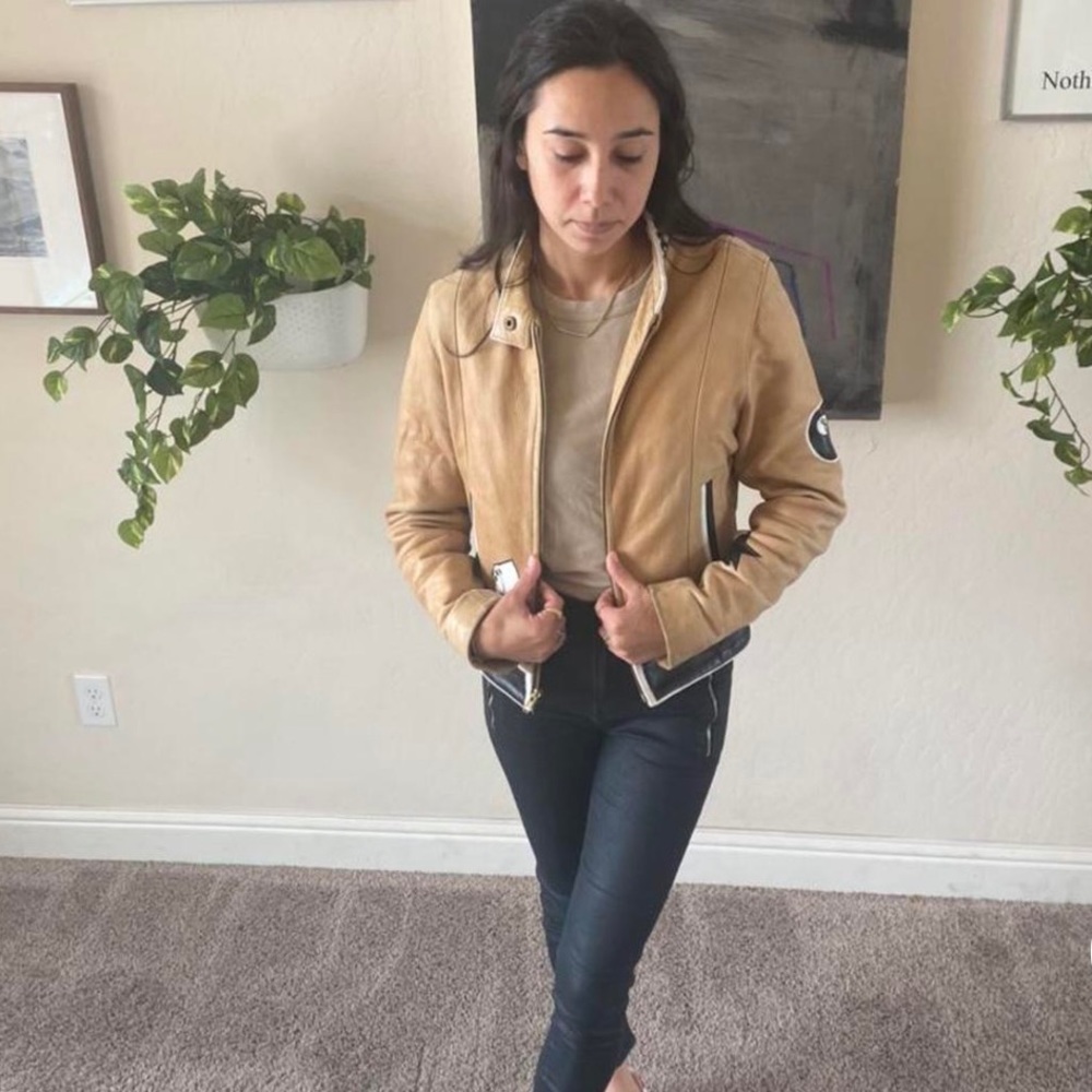 Vintage HANDPAINTED leather jacket